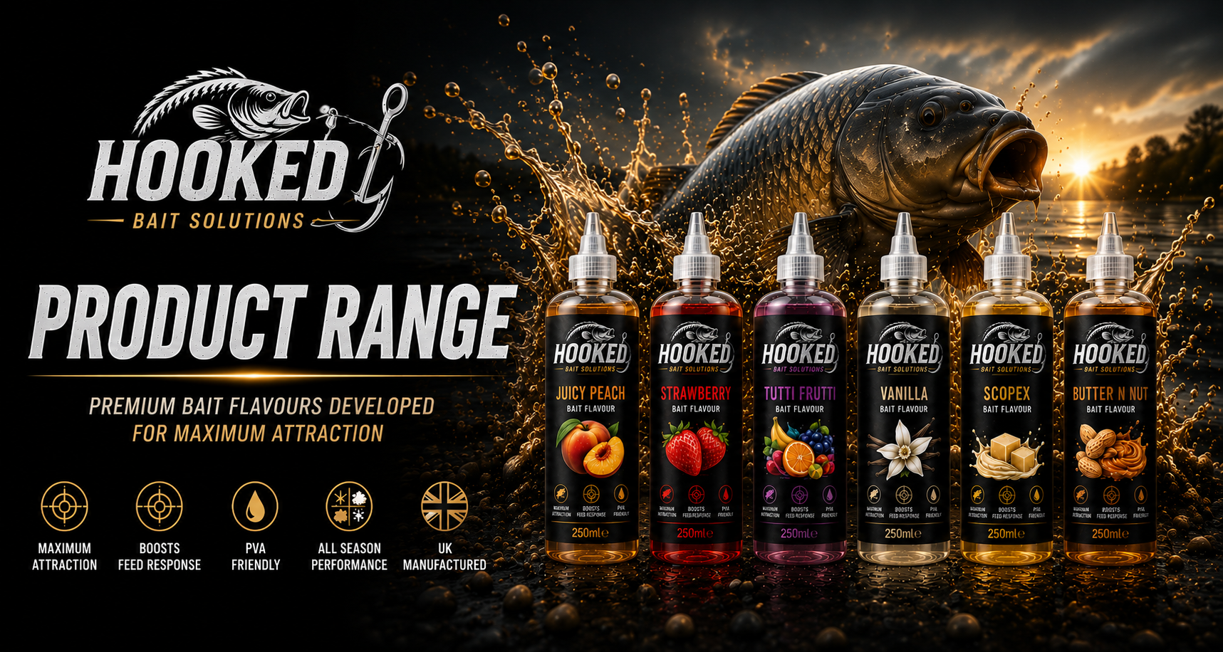 Hooked Bait Solutions Product Range